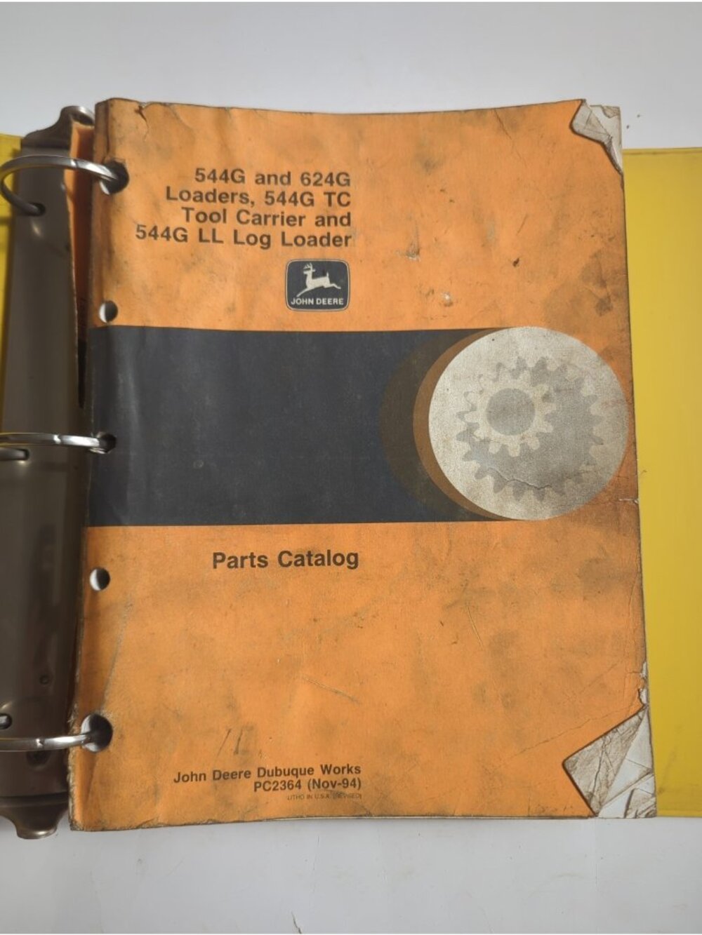 John Deere 544G 624G Loaders 544G TC Tool Carrier 544G LL Log Parts Catalog Bind